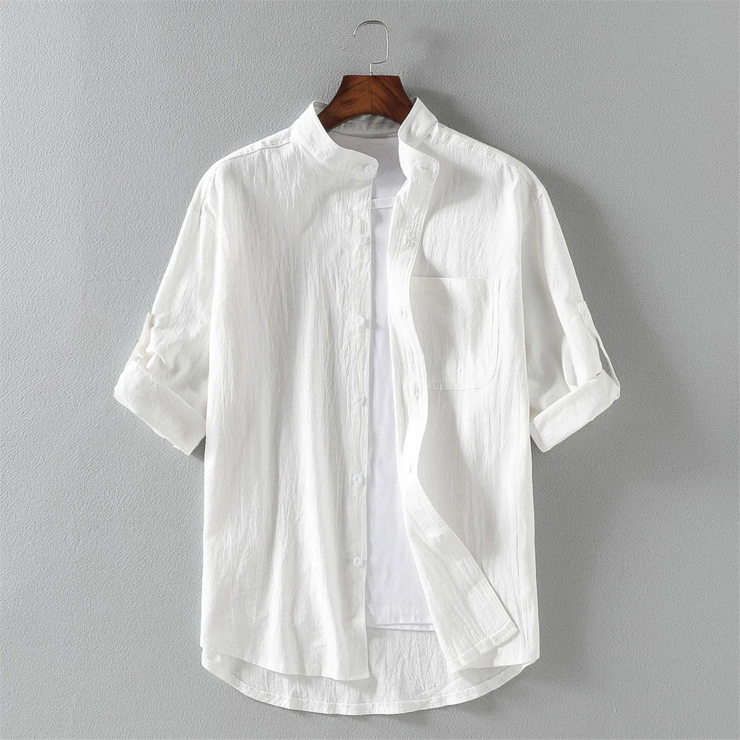 Men's Cotton Short-Sleeved Shirt | Stylish Breathable Summer Essential 7