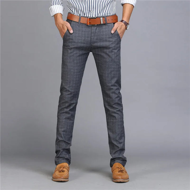 Men's Cotton Slim Fit Chinos | Refined Casual Everyday Essential 0
