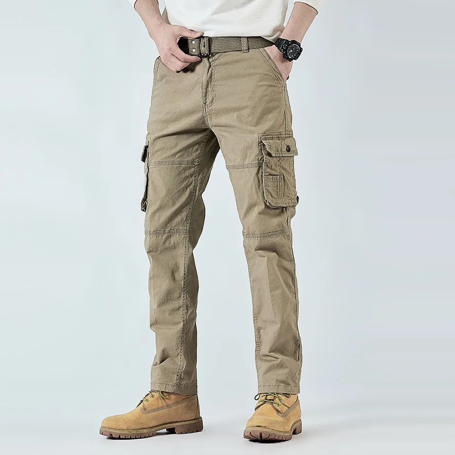 Men's Cotton Stretch Cargo Pants | Tactical Outdoor Comfort Design | Versatile All-Day Fit 0