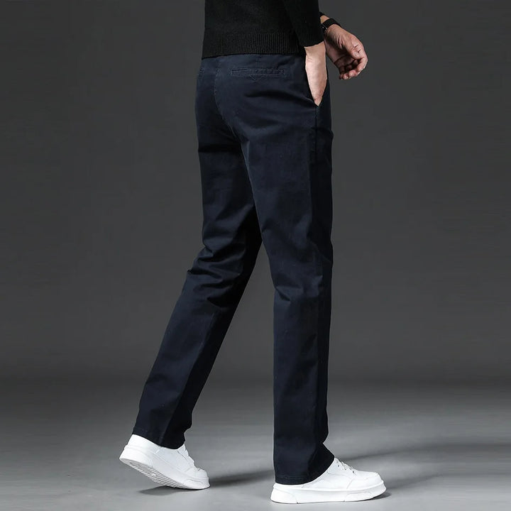Men's Cotton Stretch Chino Trousers | Tailored Versatile Everyday Style 2