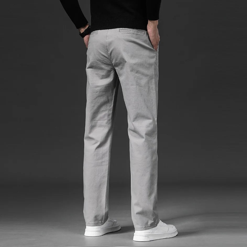 Men's Cotton Stretch Chino Trousers | Tailored Versatile Everyday Style 3