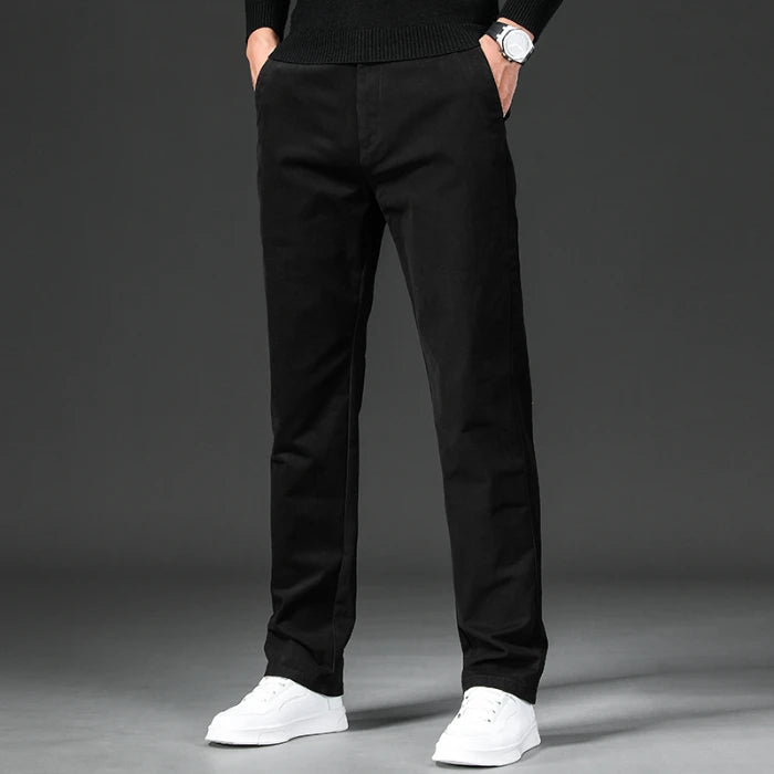 Men's Cotton Stretch Chino Trousers | Tailored Versatile Everyday Style 6