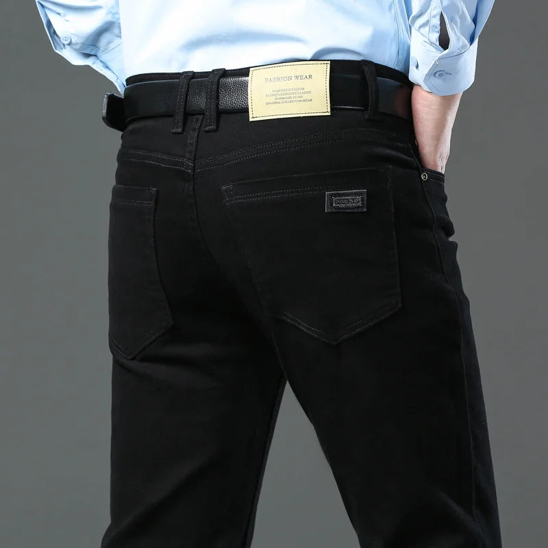 Men's Cotton Stretch Slim Jeans | Soft Comfortable Everyday Essential 5
