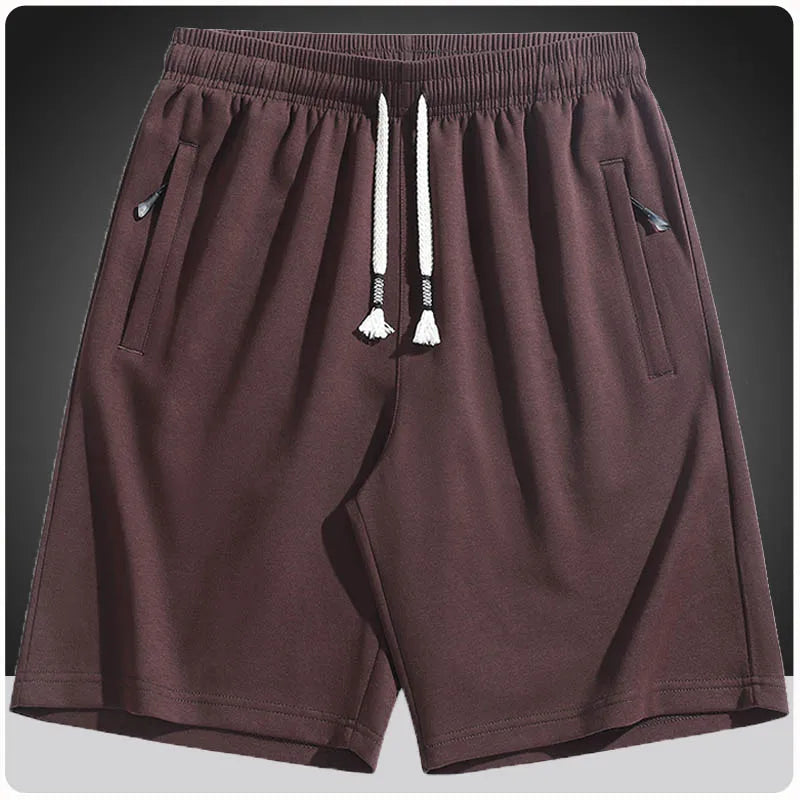 Men's cotton summer shorts with loose breathable fit