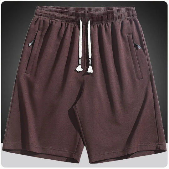 Men's cotton summer shorts with loose breathable fit