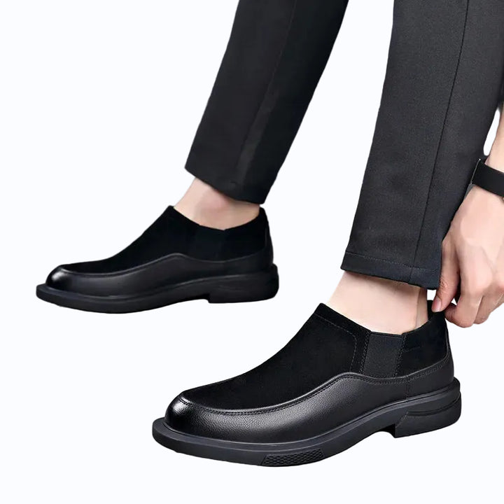 Men's Cow Suede Ankle Boots | Stylish Platform Design for Autumn/Winter 2
