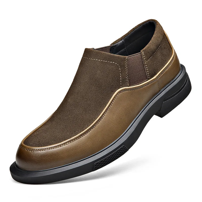 Men's Cow Suede Ankle Boots | Stylish Platform Design for Autumn/Winter 3