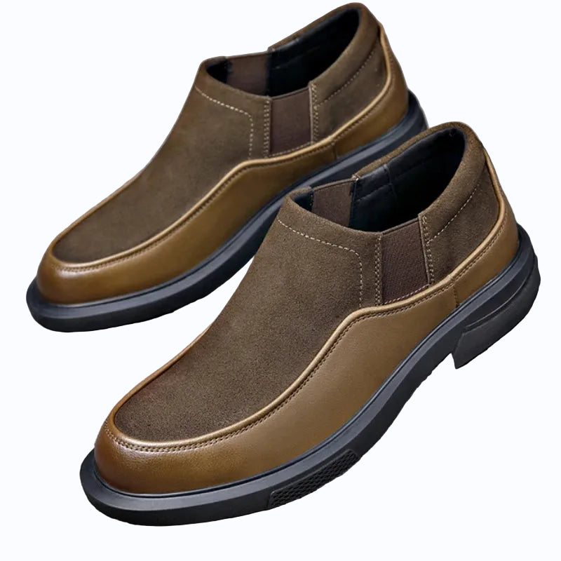 Men's Cow Suede Ankle Boots | Stylish Platform Design for Autumn/Winter 4
