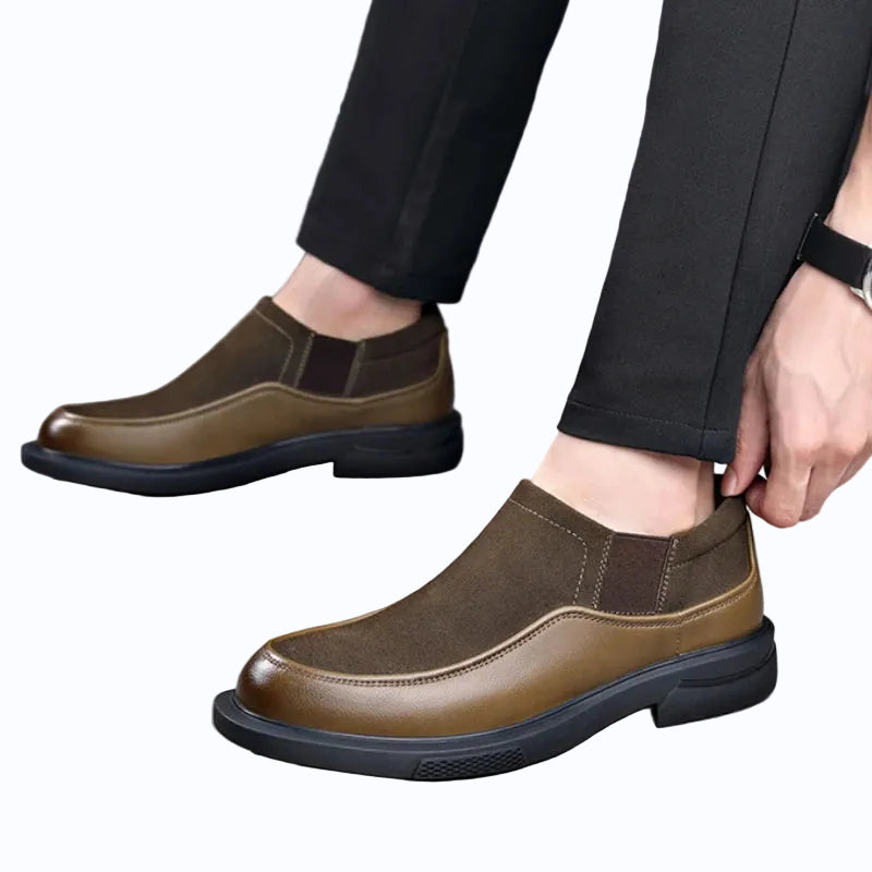 Men's Cow Suede Ankle Boots | Stylish Platform Design for Autumn/Winter 5