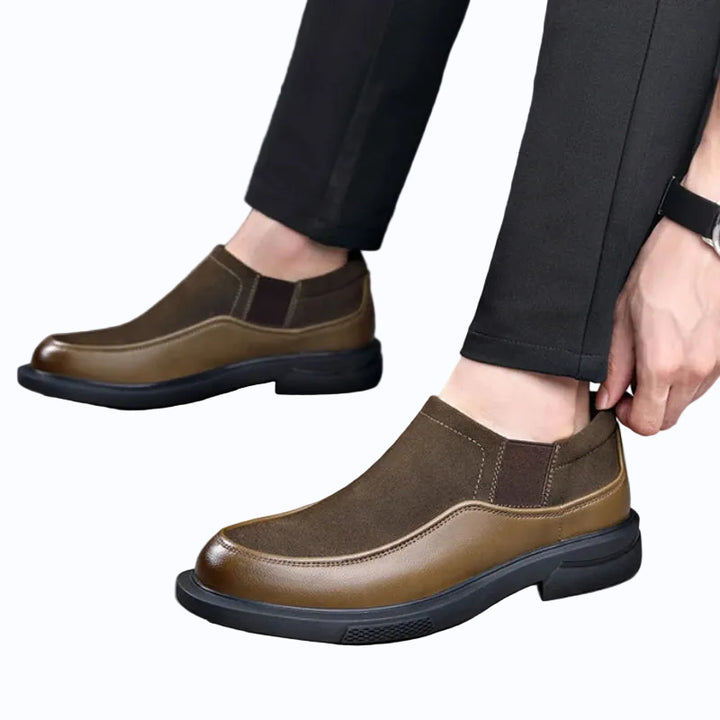 Men's Cow Suede Ankle Boots | Stylish Platform Design for Autumn/Winter 5