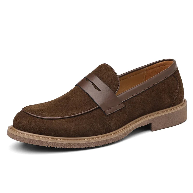 Men's Cow Suede Loafers | Refined Business Casual Style 5