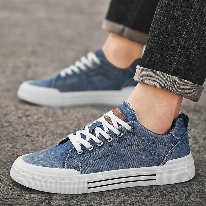 Men's Denim Low-Top Sneakers | Stylish All-Day Comfort Fit 2