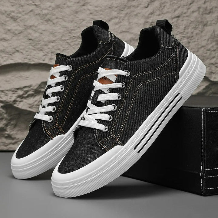 Men's Denim Low-Top Sneakers | Stylish All-Day Comfort Fit 5