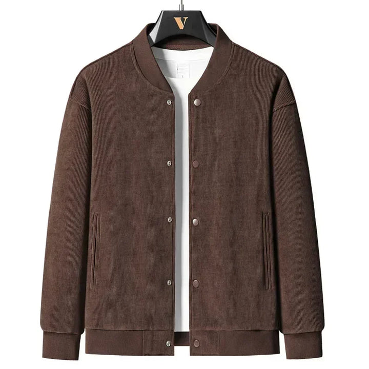 Men's Denim Varsity Jacket | Structured Winter Casual Essential 4
