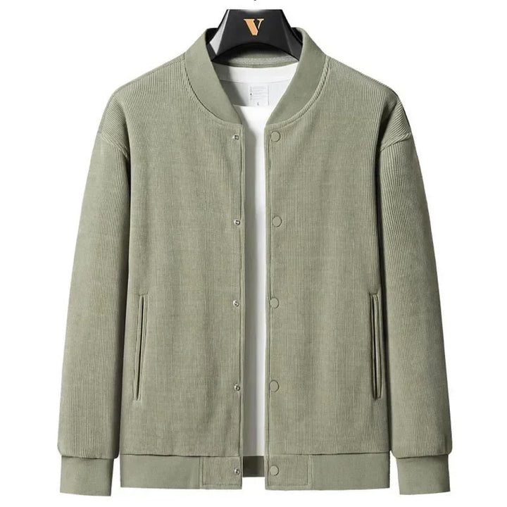 Men's Denim Varsity Jacket | Structured Winter Casual Essential 6