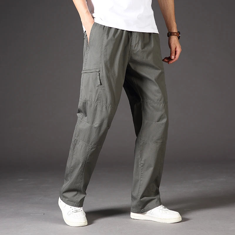 Men's Durable Elastic Waist Cargo Pants | Versatile All-Day Comfort Fit 4