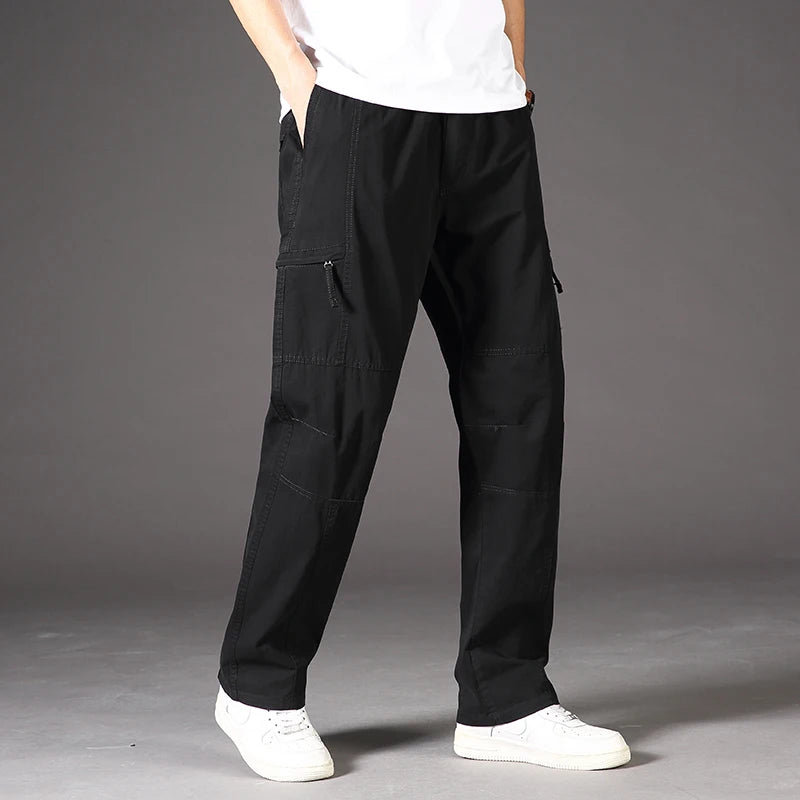 Men's Durable Elastic Waist Cargo Pants | Versatile All-Day Comfort Fit 7