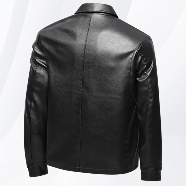 Men's Faux Leather Biker Jacket | Oversized Casual Streetwear Fit 4