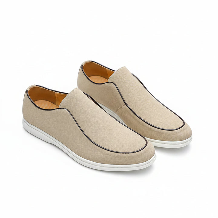 Men's faux suede loafers with lightweight slip-on shape