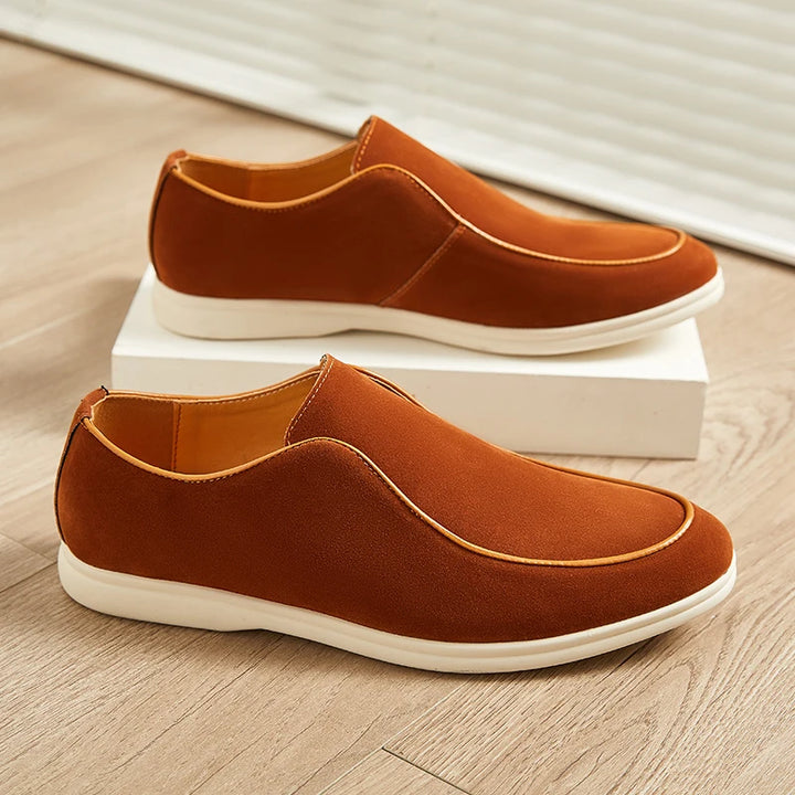 Men's Faux Suede Loafers | Lightweight Classic Casual Comfort 7