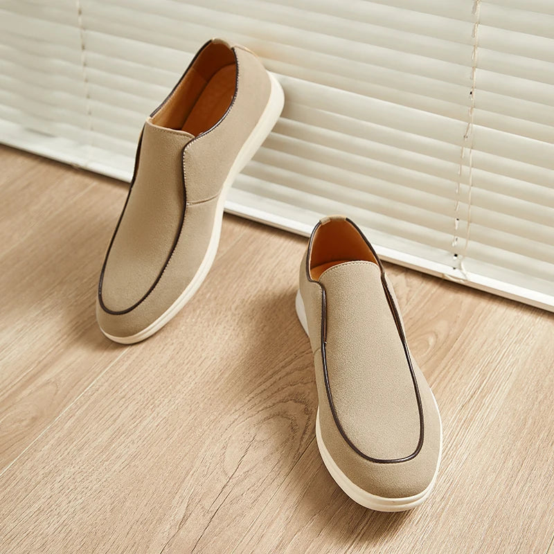 Men's Faux Suede Loafers | Lightweight Classic Casual Comfort 8