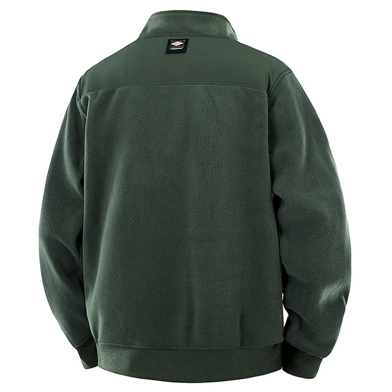 Men's Fleece Tactical Hiking Jacket | Structured All-Day Comfort Fit 2
