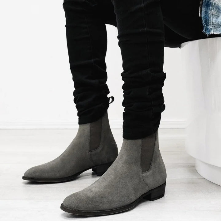 Men's Flock Chelsea Boots | Sleek Handmade Ankle Design 0