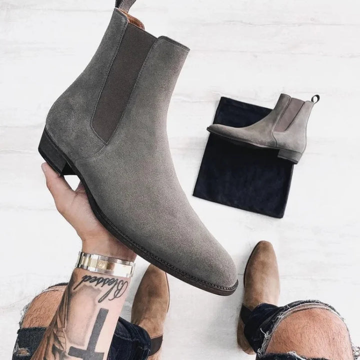Men's Flock Chelsea Boots | Sleek Handmade Ankle Design 2
