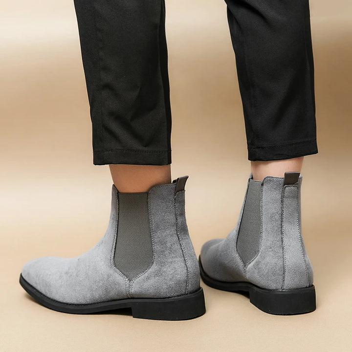 Men's Flock Chelsea Boots | Sleek Handmade Ankle Design 5