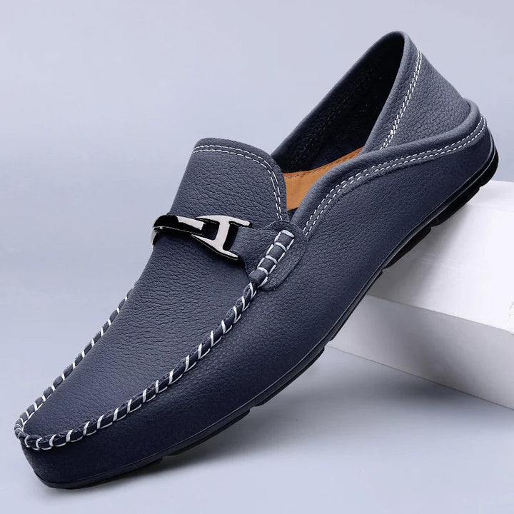 Men's Genuine Cow Leather Loafers | Refined All-Day Comfort Fit 1