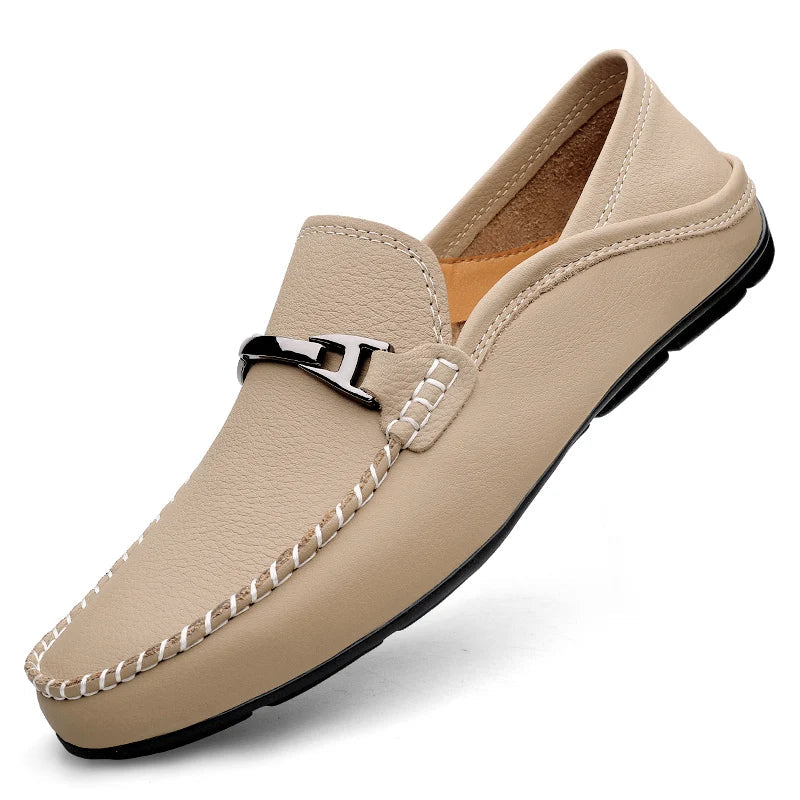 Men's Genuine Cow Leather Loafers | Refined All-Day Comfort Fit 8