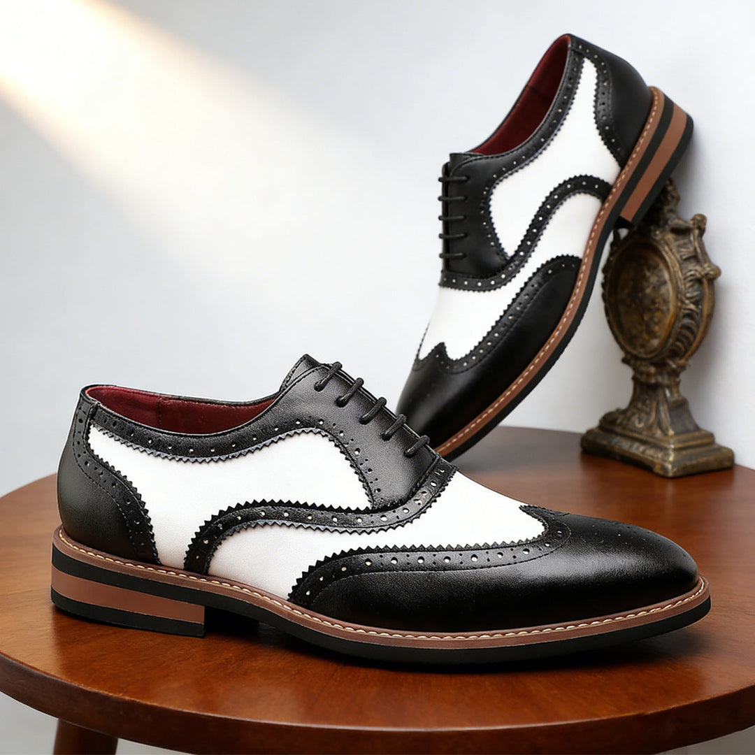 Men's Genuine Cowhide Brogue Shoes | Timeless Classic with Modern Edge 0