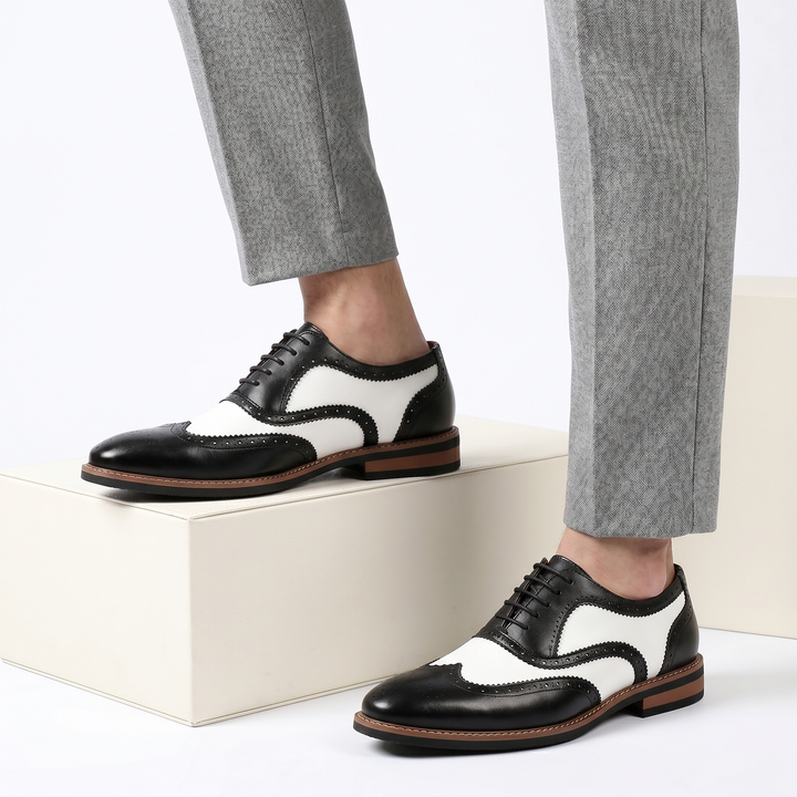 Men's Genuine Cowhide Brogue Shoes | Timeless Classic with Modern Edge 1