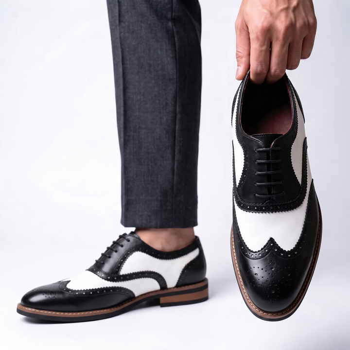 Men's Genuine Cowhide Brogue Shoes | Timeless Classic with Modern Edge 2