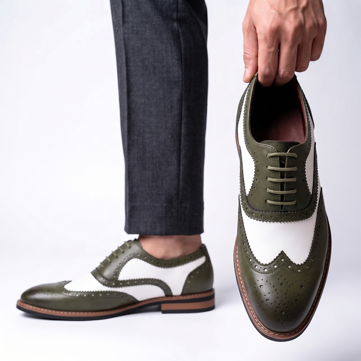 Men's Genuine Cowhide Brogue Shoes | Timeless Classic with Modern Edge 3