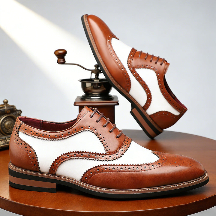 Men's Genuine Cowhide Brogue Shoes | Timeless Classic with Modern Edge 6