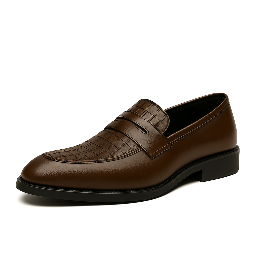 Men's Genuine Cowhide Leather Loafers | Refined Elegant Comfort 0
