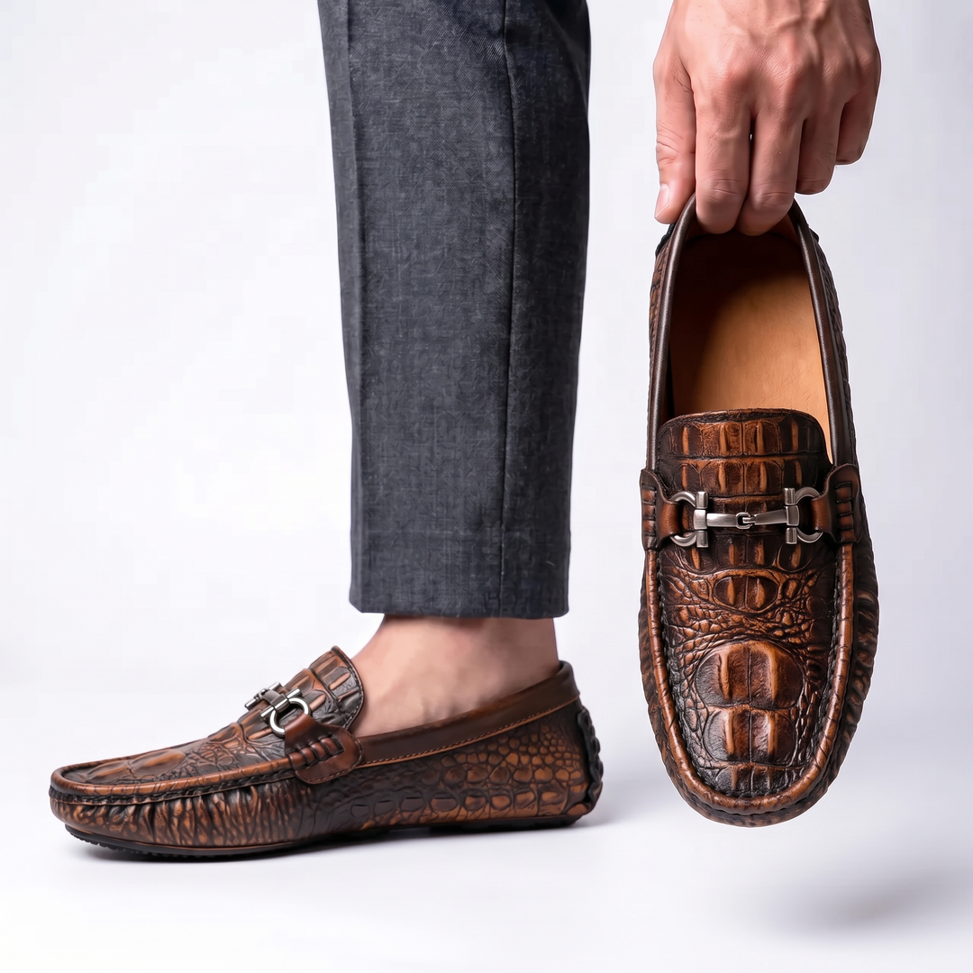 Men's Genuine Cowhide Leather Loafers | Timeless Everyday Comfort 1