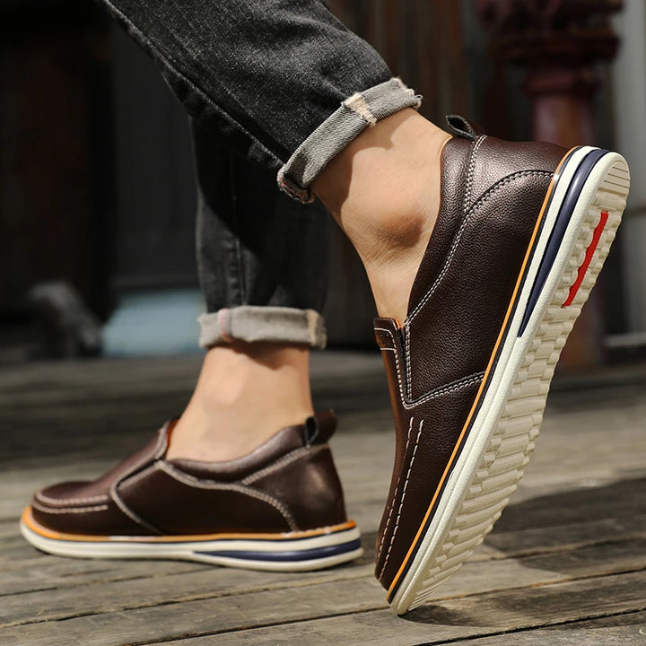 Men's Genuine Leather Casual Loafers | Sleek Outdoor Comfort Fit 2