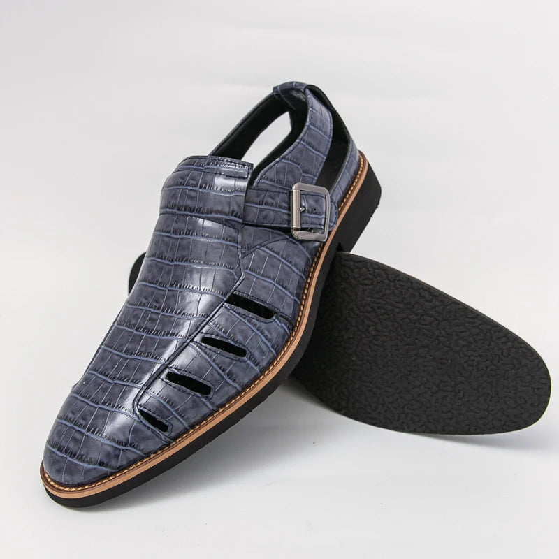 Men's Genuine Leather Gladiator Sandals | Stylish Summer Casual Footwear 1