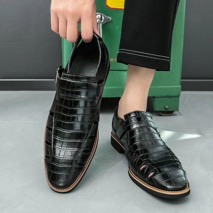 Men's Genuine Leather Gladiator Sandals | Stylish Summer Casual Footwear 2