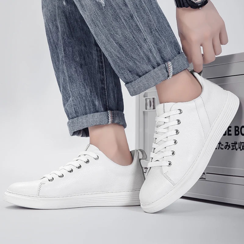 Men's Genuine Leather Low-Top Sneakers | Refined Everyday Comfort 5