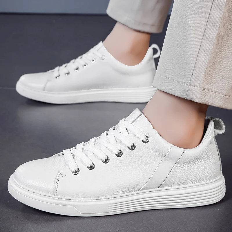 Men's Genuine Leather Low-Top Sneakers | Refined Everyday Comfort 6