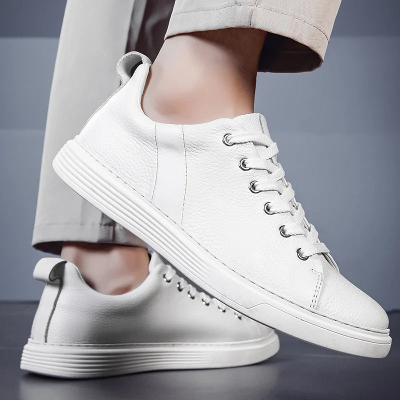 Men's Genuine Leather Low-Top Sneakers | Refined Everyday Comfort 7
