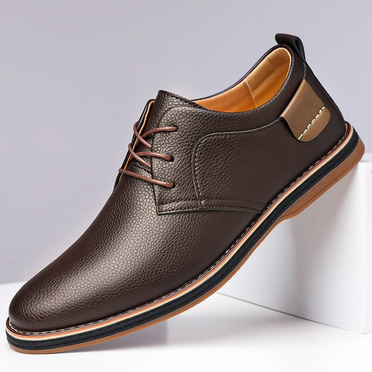 Men's Genuine Leather Orthopedic Sneakers | All-Day Comfort Fit 0
