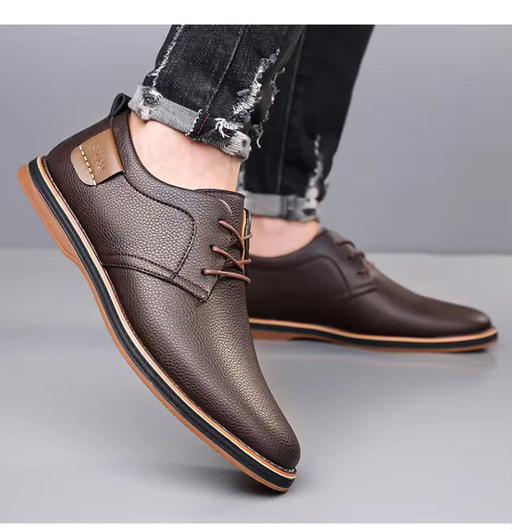 Men's Genuine Leather Orthopedic Sneakers | All-Day Comfort Fit 3