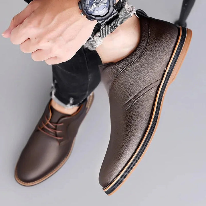 Men's Genuine Leather Orthopedic Sneakers | All-Day Comfort Fit 4