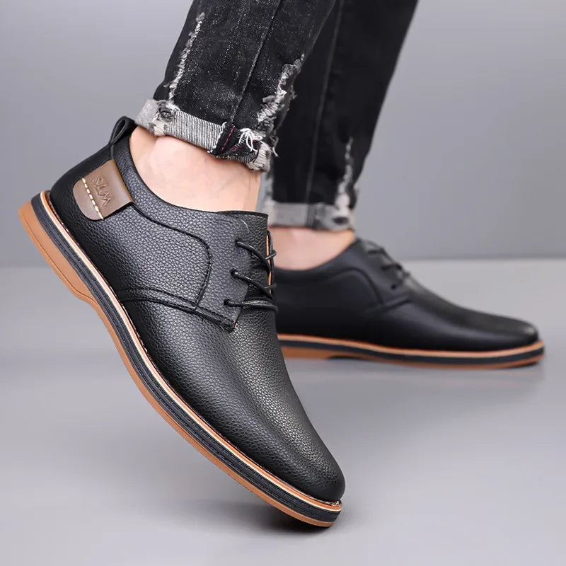 Men's Genuine Leather Orthopedic Sneakers | All-Day Comfort Fit 8