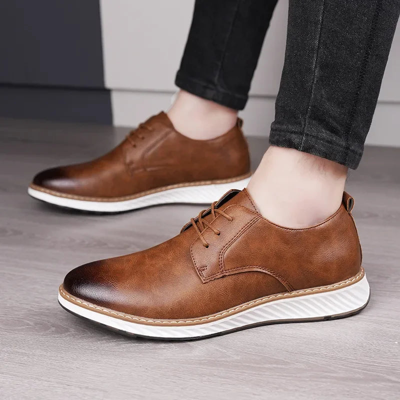 Men's Genuine Leather Orthopedic Sneakers | All-Day Comfort and Support 2