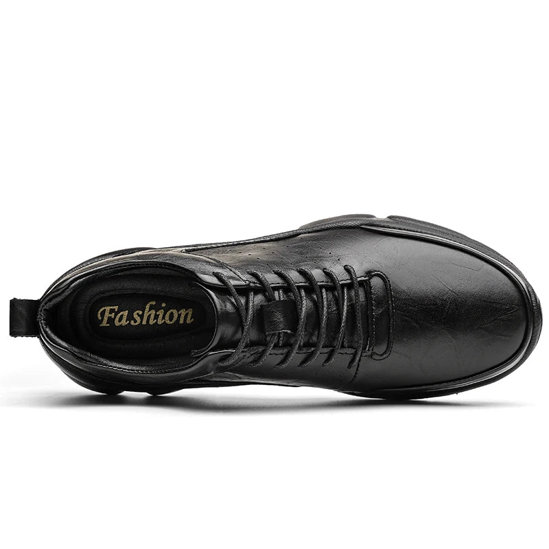 Men's Genuine Leather Oxford Casual Shoes | Stylish Lightweight Comfort Fit 1